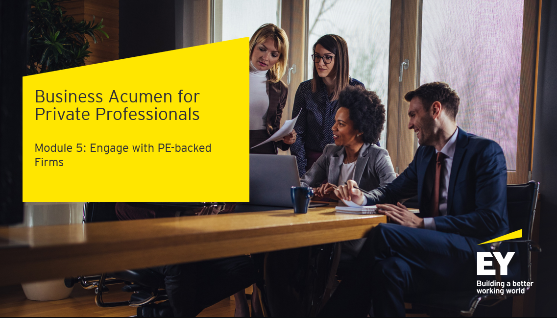 Engage with PE-backed Firms module cover